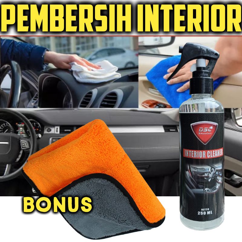 Pembersih  jok kukit jok bludru jok kain/plafon dasbor mobil /pembersih interior mobil