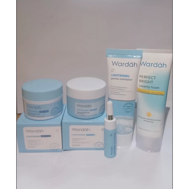 Wardah 1 Paket Lightening 5 in 1 series 30 gr| Paket Hemat Lightening Series
