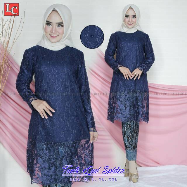 Setelan tunik Lusi (tunik+rok plisket)