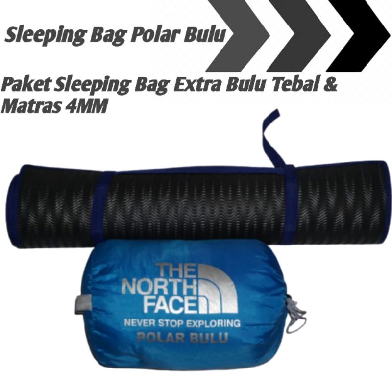 Paket Sleeping Bag Dan matras - Sleeping Bag Bulu Dan Matras Camping-