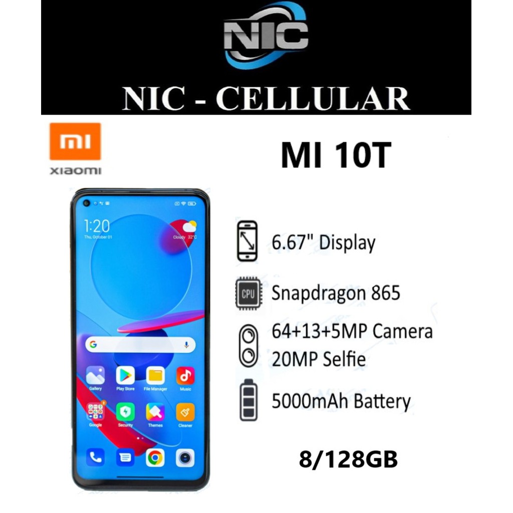 Xiaomi Mi 10T 8/128GB RAM 8GB Internal 128GB Garansi Resmi