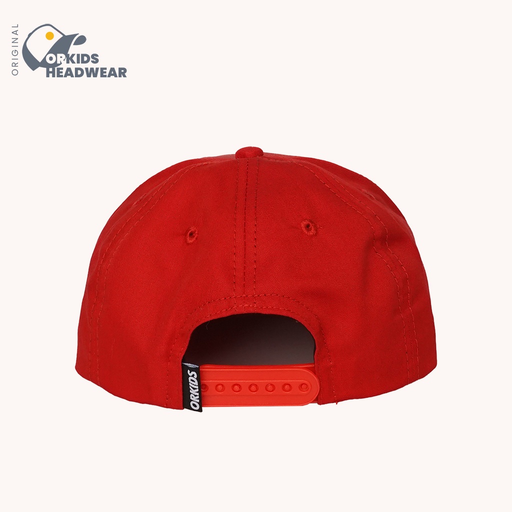 ORKIDS Topi Anak Laki Laki Snapback Newera Dinofun Red-5