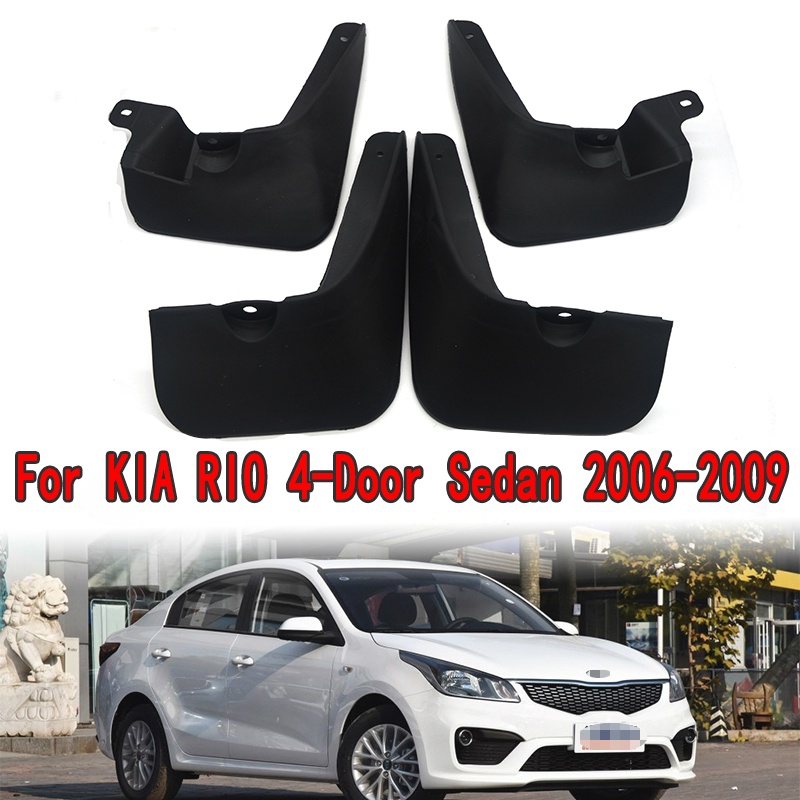 1 Set Mud Flap Pelindung Splash Untuk Mobil KIA RIO 4 Pintu LX SX 2006 2007 2008 2009 Fender