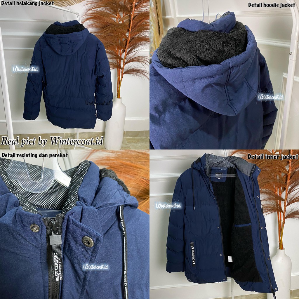 Winter coat men jaket gunung pria import hangat Jerome big size jumbo cowok jacket mantel hiking