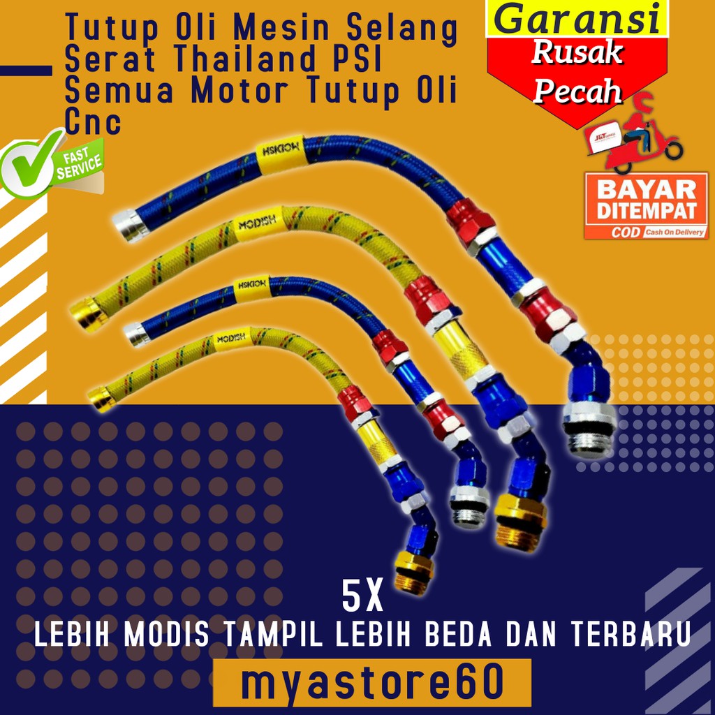 Tutup Oli Mesin Selang Serat Thailand PSI Semua Motor Tutup Oli Cnc Variasi Aksesoris Thailook