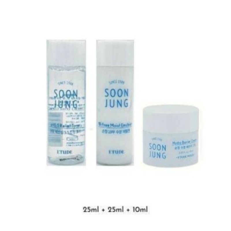 Etude Soon Jung Toner/Emulsion/Cream