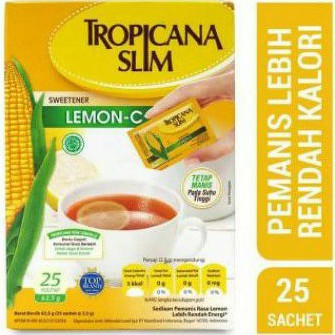 

Tropicana Slim SWEETENER LEMON-C gula rendah kalori ( 25 sachets ).