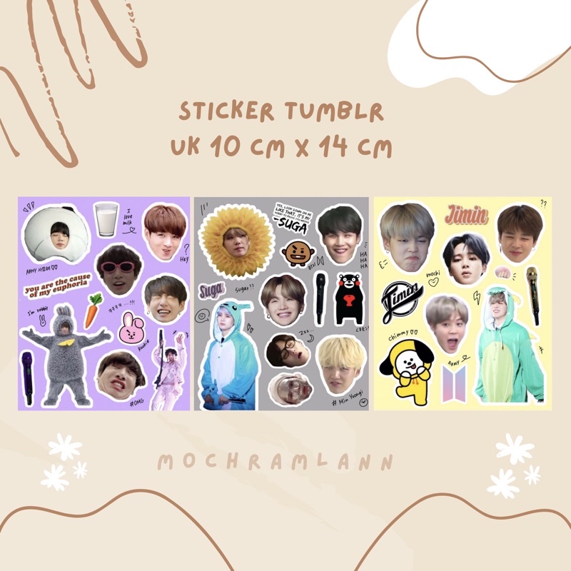 NEW KATALOG !! BT21 STICKER/ STIKER BTS / AESTHETIC STICKER / STIKER HP STIKER LAPTOP