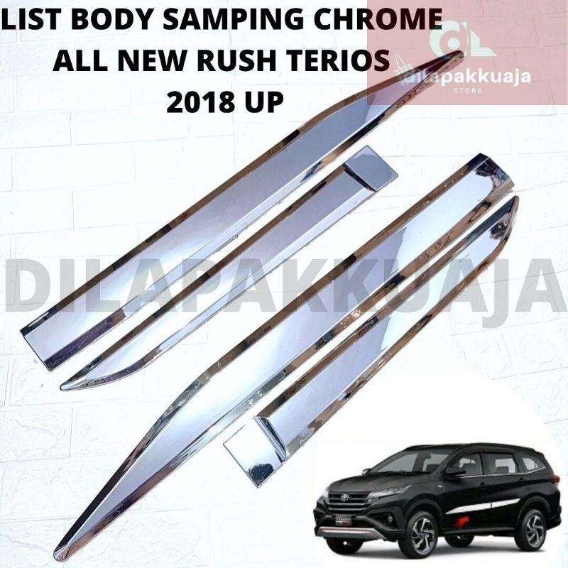 List Body Samping All New Rush Terios II 2018 Chrome List Body Samping All New Terios Rush