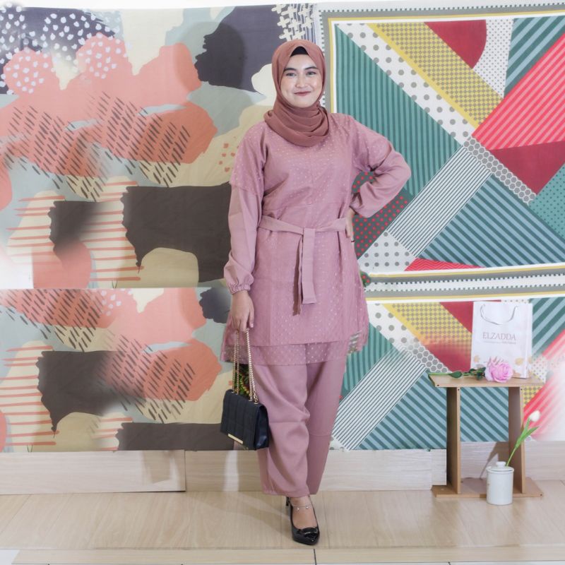 basic ruffle organza set promo // pearly set / chiva set / midea set organza / elsire set organza