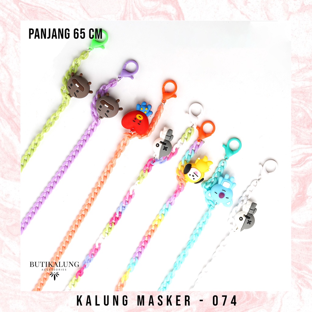 Strap Masker BTS BT21 Kalung Masker Strap Mask Tali Gantungan Masker Tali Masker Kalung 074