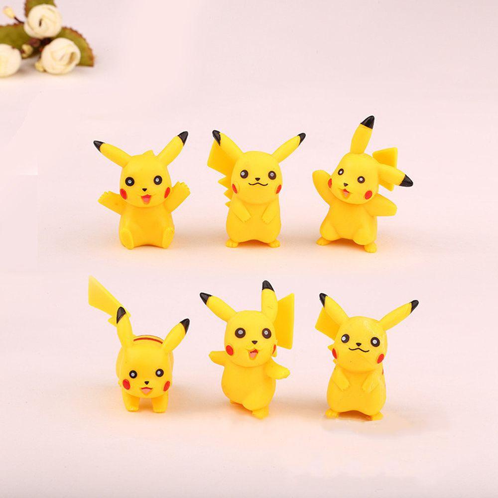 [Elegan] Pikachu Figure Hadiah Ulang Tahun Untuk Anak Mainan Mini Anime 4cm Pokemon