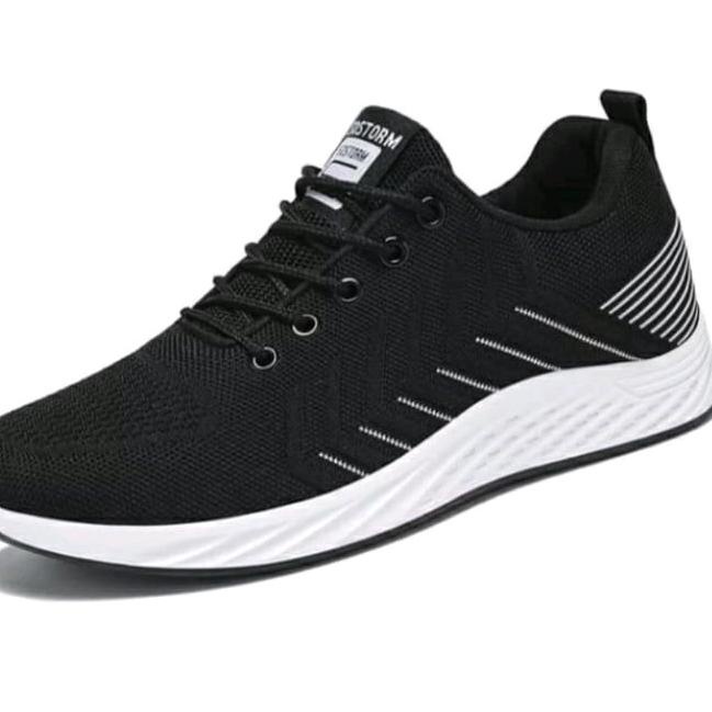 Paling Dicari.. Sepatu Sneakers Pria Sepatu Pria  Sepatu Cowok Model (Garis Pinggir)