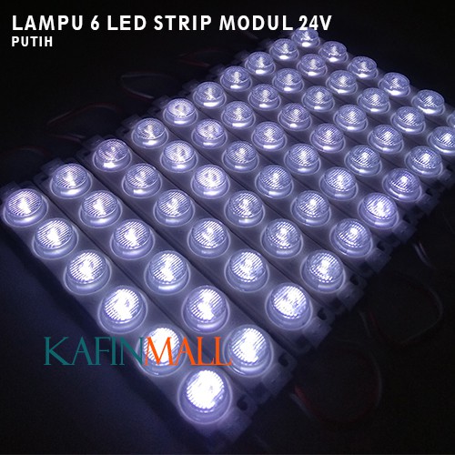 LAMPU LED MODUL 1PCS 6 MATA BESAR DC 12V / 24V VARIASI LAMPU MOBIL MOTOR MODULE