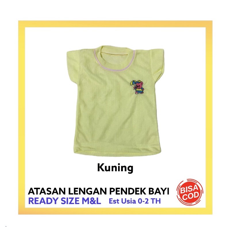 OBLONG BAYI / ATASAN BAYI LENGAN PENDEK / BAJU BAYI BARU LAHIR / KAOS BAYI LENGAN PENDEK