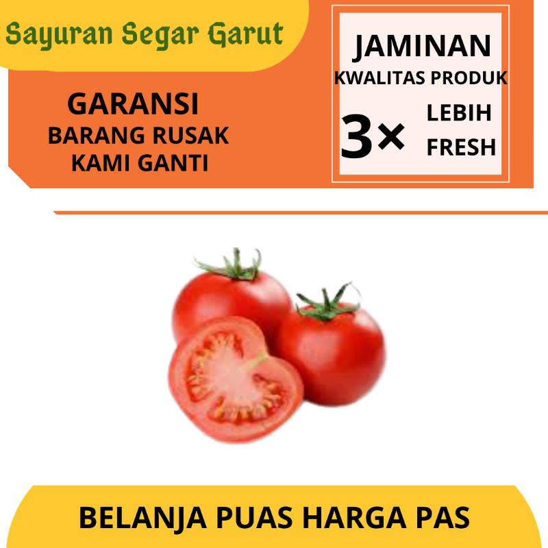 

Buah Sayur Tomat Merah Lokal Super Segar Fresh Murah 500gr by Sayuran Segar Garut