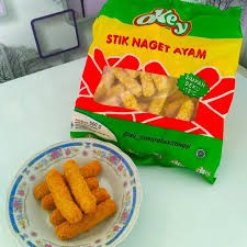 Okey Nugget Ayam Stick 500gr / Naget Ayam Bentuk Stik