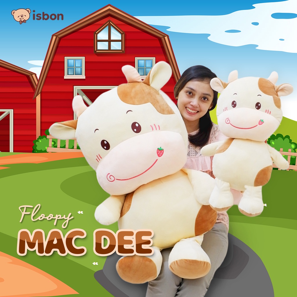 Boneka Sapi Cow Floopy Mac Dee Karakter Wajah Lucu Ekpresif Cocok Untuk Hadiah Bahan Non Alergi By Istana Boneka