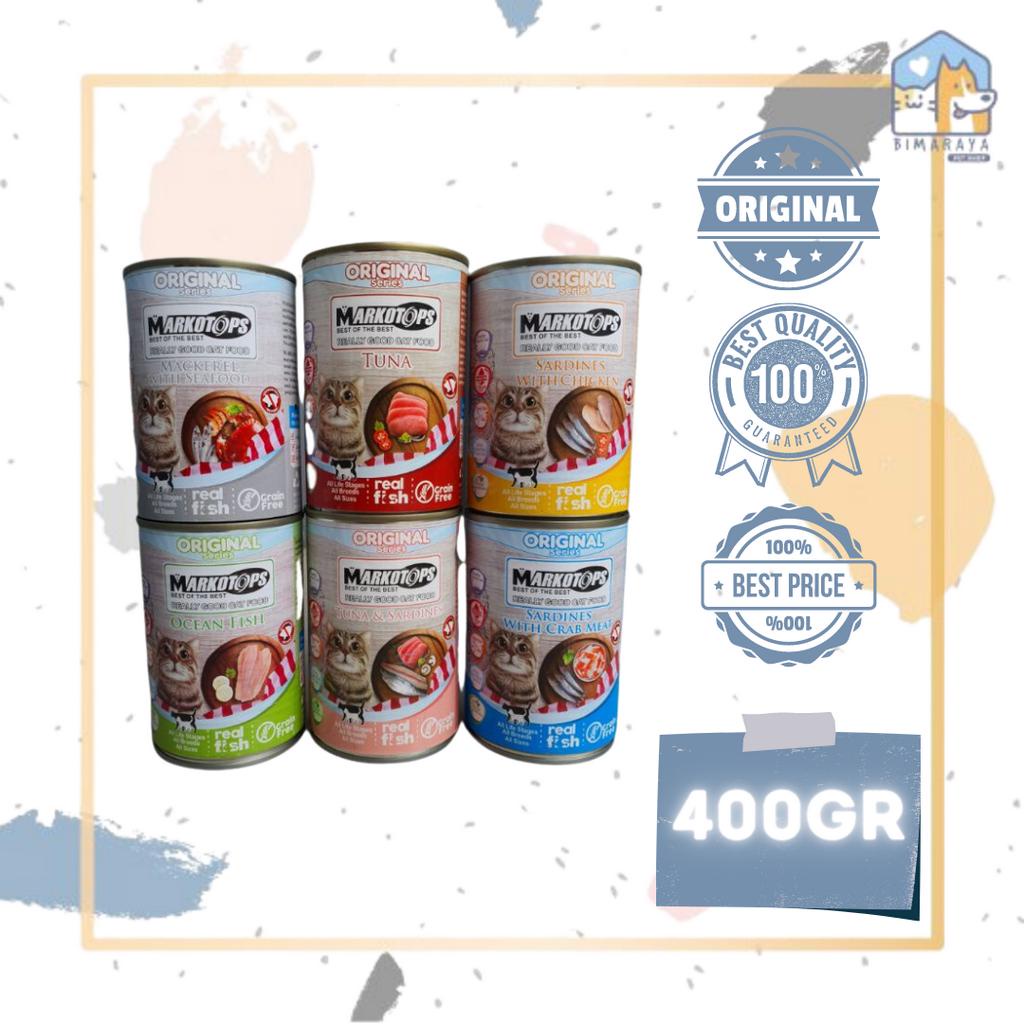 MARKOTOP KALENG ORIGINAL SERIES 400GR // WET CAT FOOD // MAKANAN BASAH KUCING