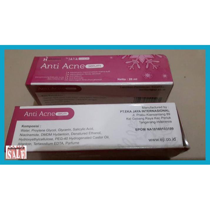 

JERAWAT- HANASUI SERUM ANTI AGNE BPOM -ASLIII.