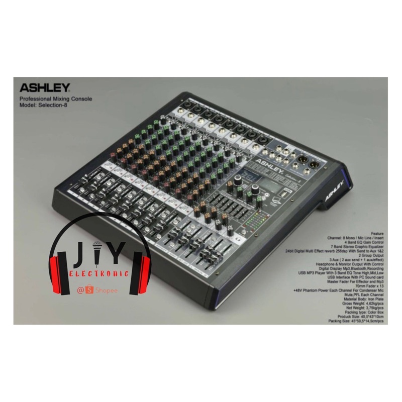 Audio Mixer Ashley 8 Channel Selection 8 Selection-8