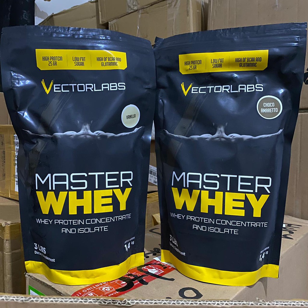 Vectorlabs Masterwhey 3lbs 3lb 3 lbs Whey Protein Concentrate isolate Vector Labs Master Whey