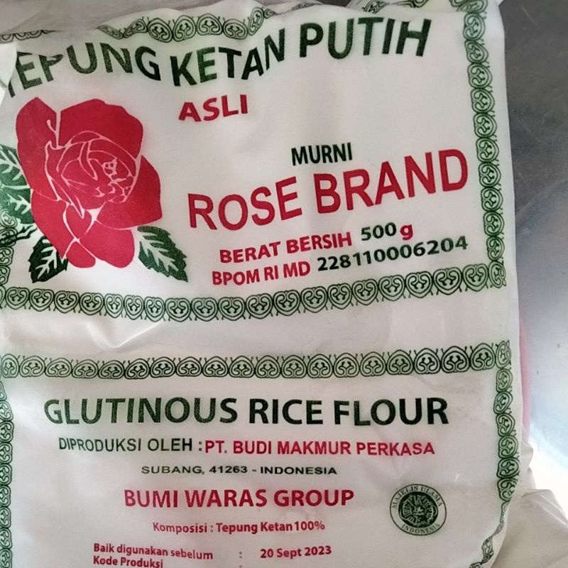 

Tepung Ketan Putih Rose Brand 500 gram