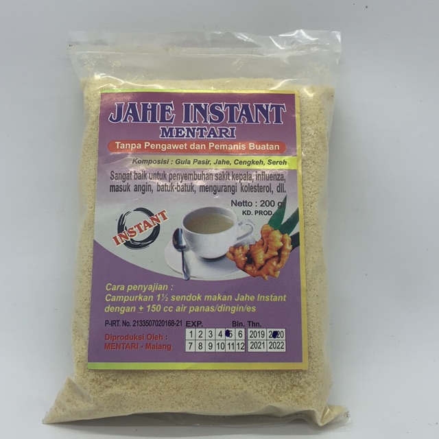 

Jahe Instan Bubuk cap mentari 170gr