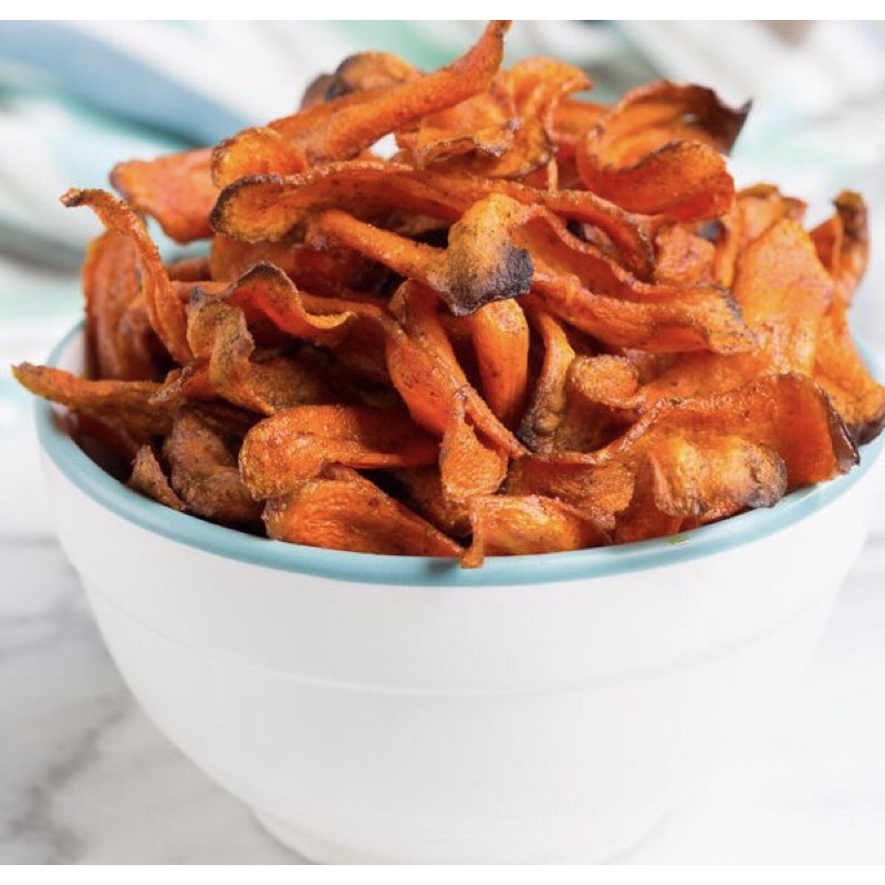 

Spicy carrot chips