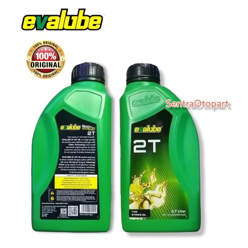 oli evalube samping 2t stroke oil 700ml