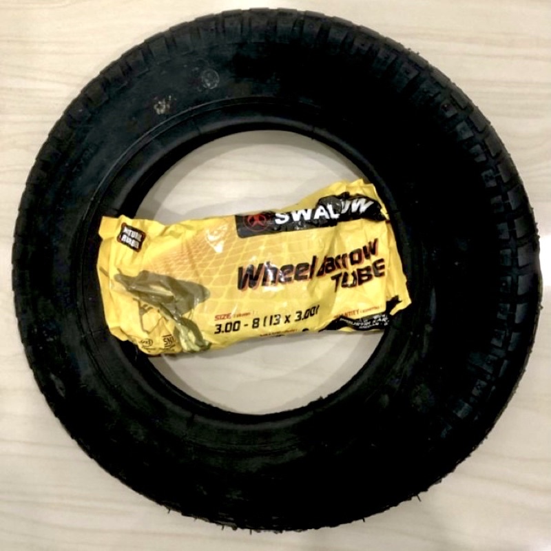 Ban gerobak sorong angkong LUAR & DALAM set ban lory lori SWALLOW Ban luar dan dalam