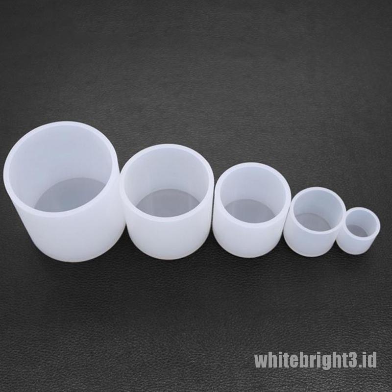 ❤WHITE3❤ Cylindrical Candle Mould Handmade Candle Mold Silicone Mold Wax Mold Small Craft