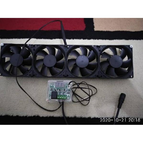 Kipas fan aquarium aquascape lengkap termocontrol pengatur suhu otomatis D0I2