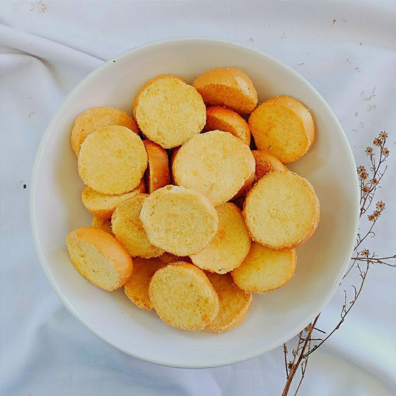 

Bagelan vanila/ bagelan roti kering/ snack kue kering +- 300 gram