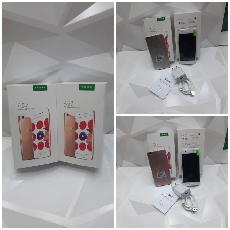 Handphone OPPO A57 Baru Ram 3GB/ 32GB