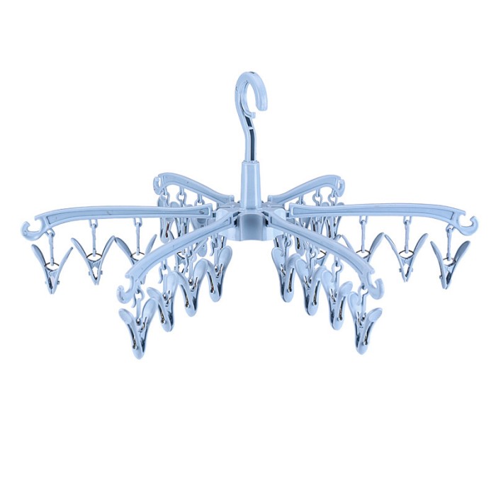 Smartchoice-Hanger Clips 24 in 1/ Gantungan Jepit Jemur Kaos Kaki CD Bra Jemuran Gantung 24 Jepitan