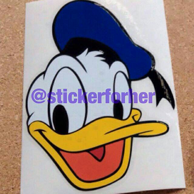 Stiker Mobil Gadget Donald Duck Daisy Duck Shopee Indonesia