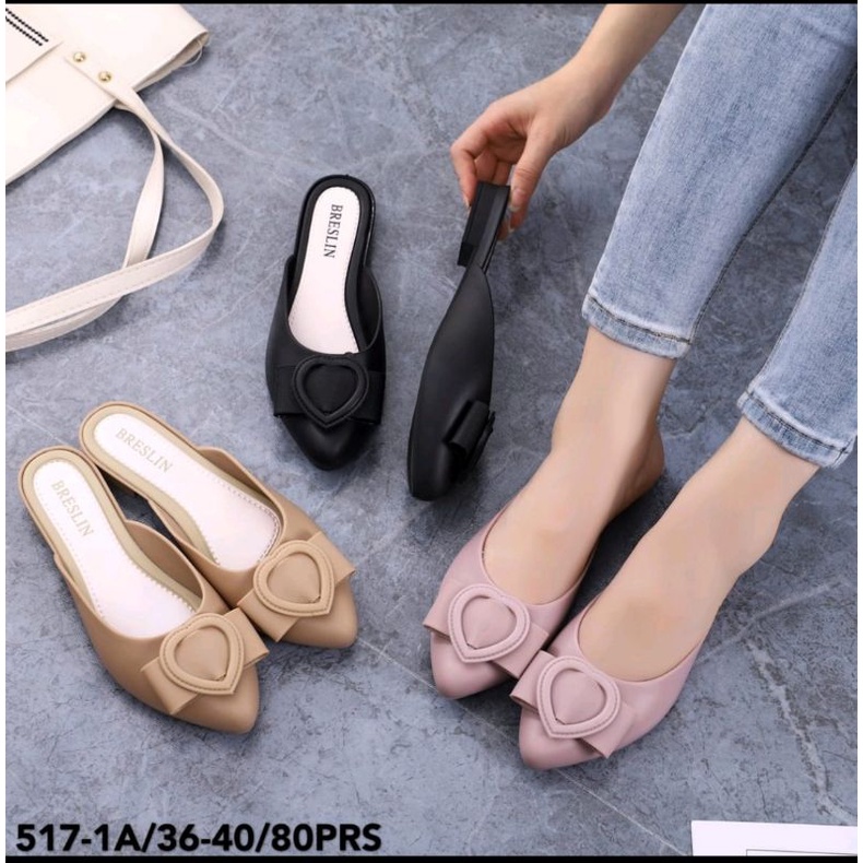 SANDAL WANITA JELLY KARET IMPORT SELOP LOVE BRESLIN 517 (A.27)