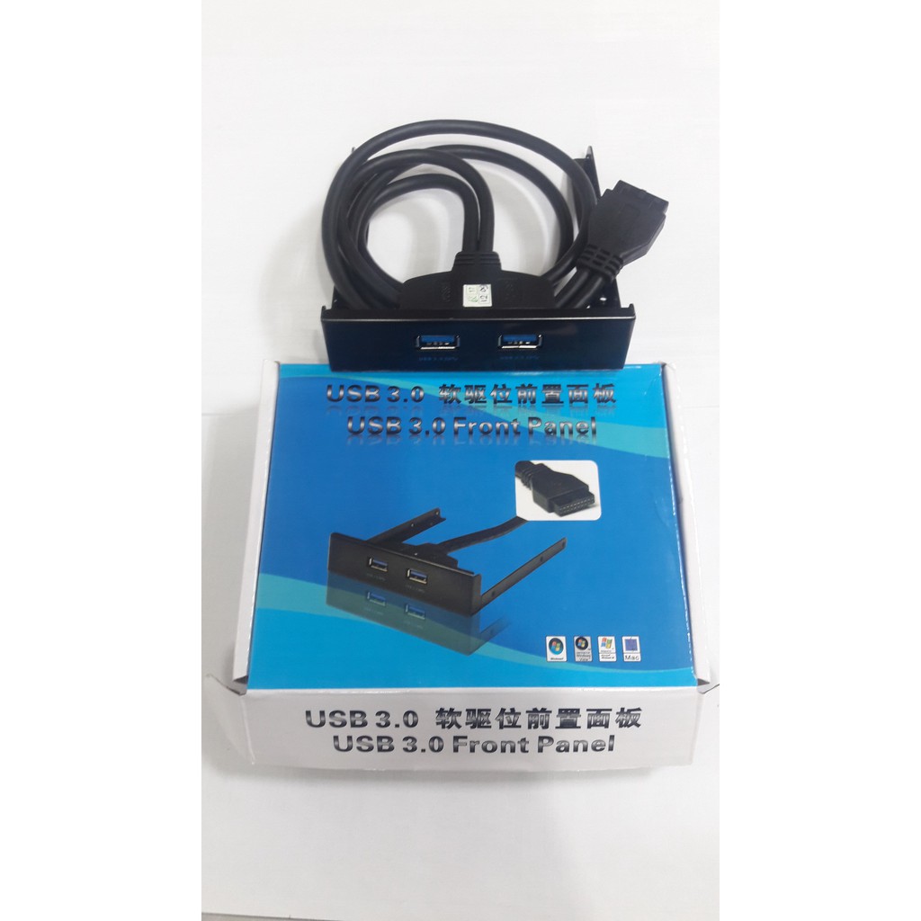 2 PORT USB 3.0 FRONT PANEL CPU 3,5&quot; HITAM