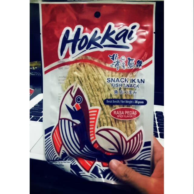 Hokkai Snack ikan 38 gram Rasa Pedas