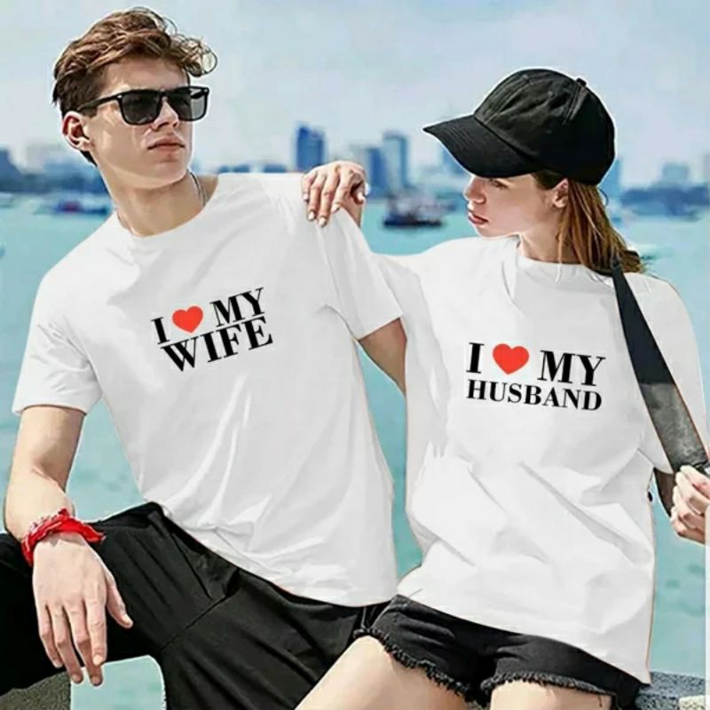 Baju pasangan couple kaos // couple tren kekinian - couple terlaris