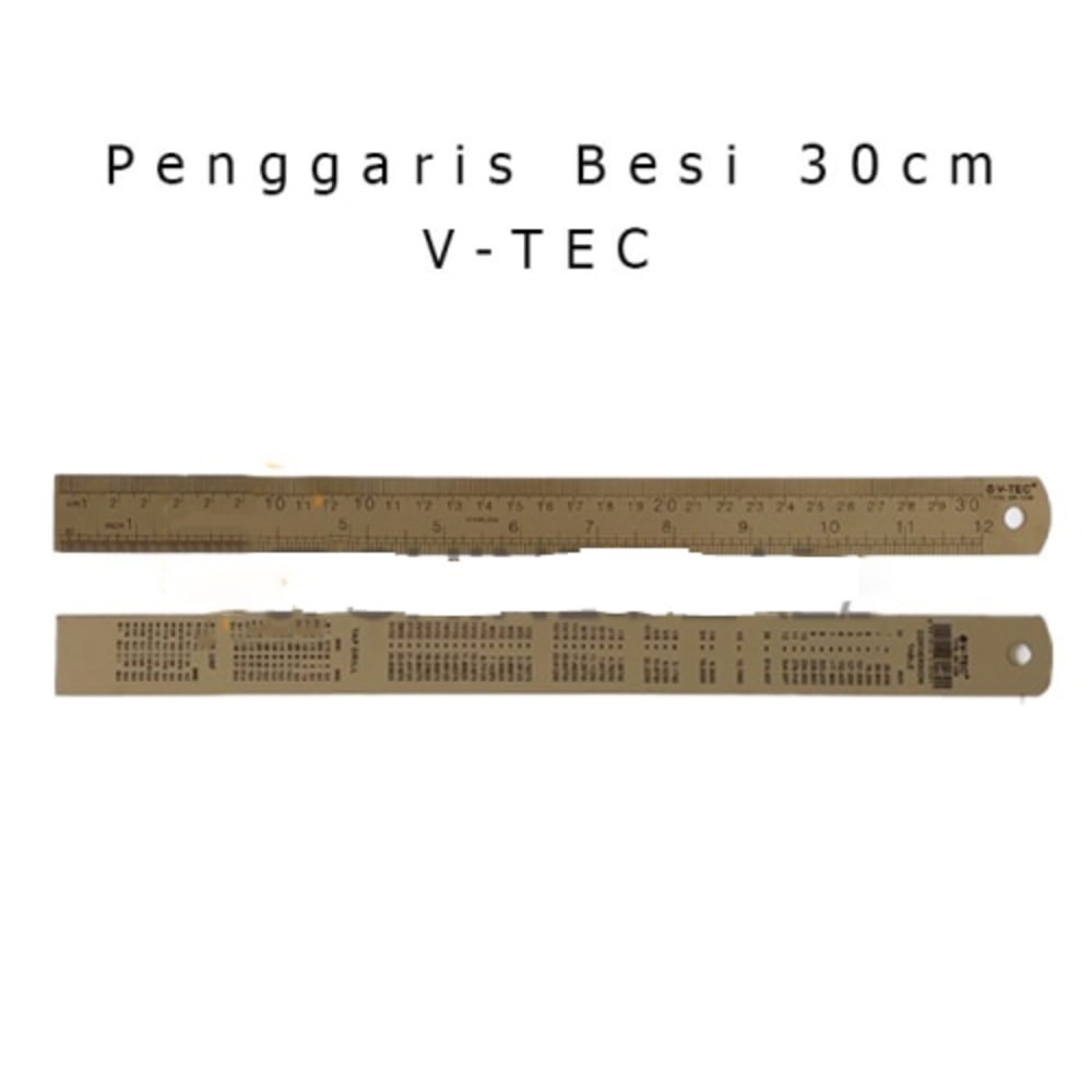 

PENGGARIS BESI 30CM - V-TEC PENGGARIS
