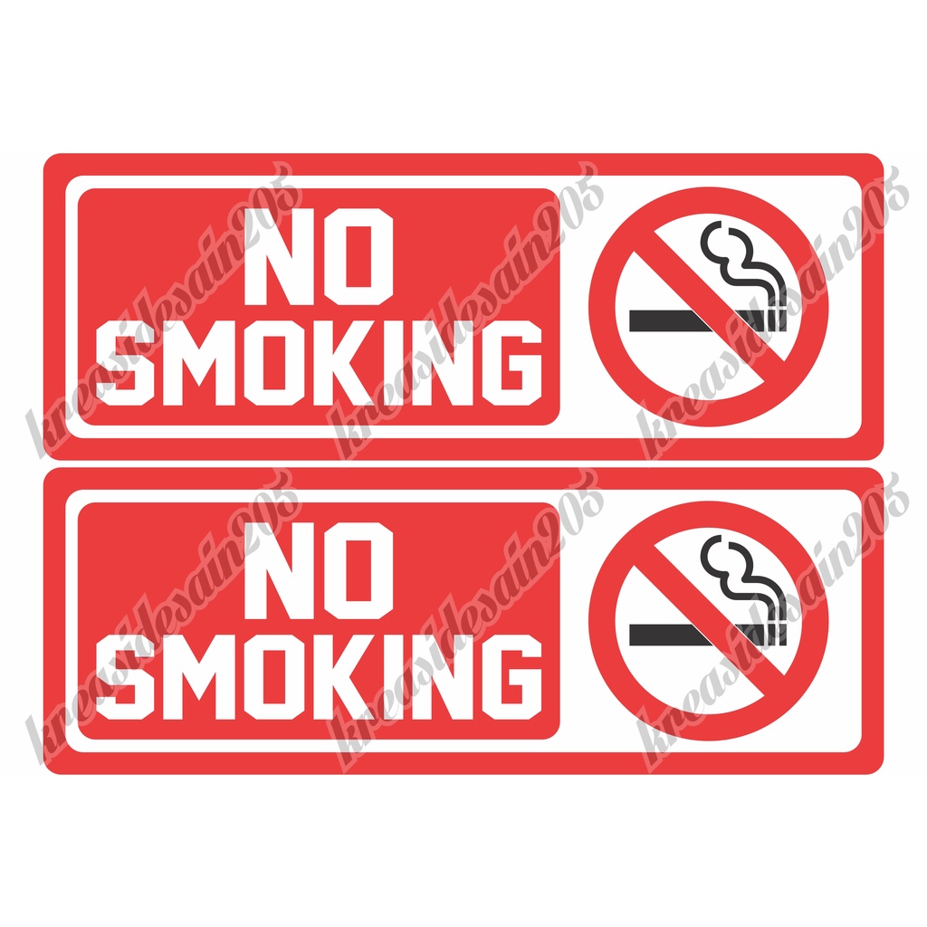 

stiker no smoking /dilarang merokok /sticker no smoking /stiker vinyl /stiker anti air /dilarang merokok stiker /dilarang