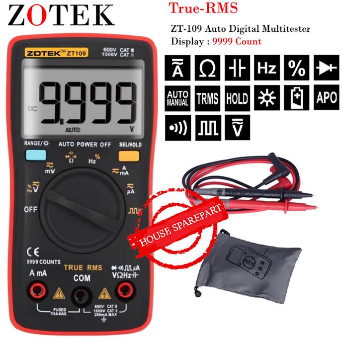 Avometer Digital Zotek Zt109 / Multitester Digital Zt109 Original
