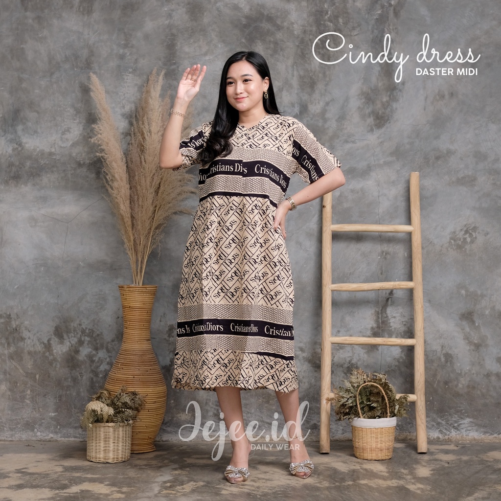 DASTER RAYON BUSUI PENDEK CINDY DRESS VIRAL RESLETING DEPAN