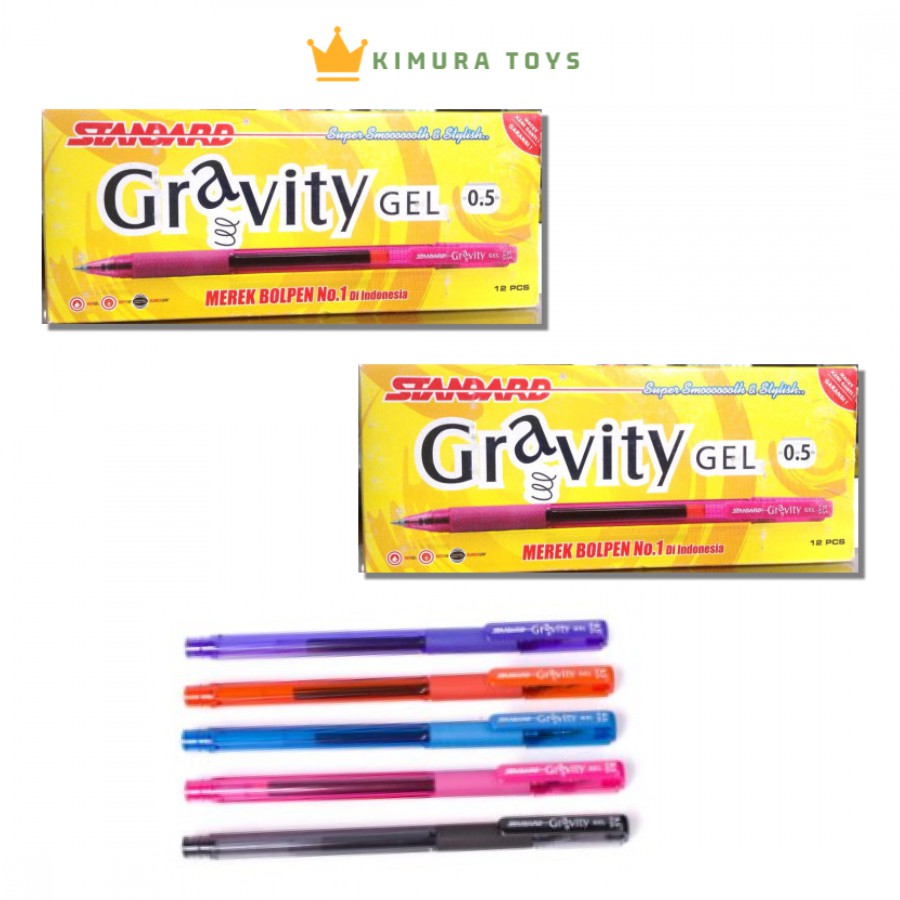 

BOLPOIN STANDARD GRAVITY GEL 0.5 HITAM PACK