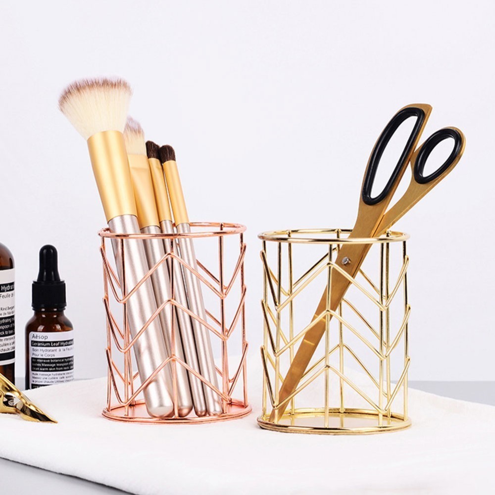 Storage Basket Metal Wire Bathroom Shelves Makeup Organiser Rose Gold Brush Pen Holder Shopee Indonesia Storage Basket Metal Wire Bathroom Shelves Makeup Organiser Rose Gold Brush Pen Holder Shopee Indonesia