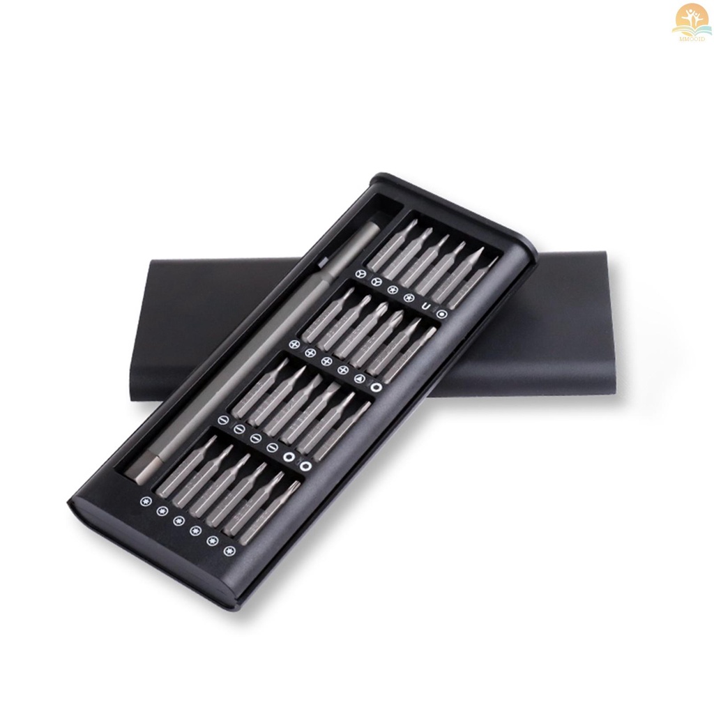 (MMOI) 24pcs / Set Obeng Magnetik Multifungsi Dengan Gagang Bisa Dilepas Untuk Reparasi Printer 3D