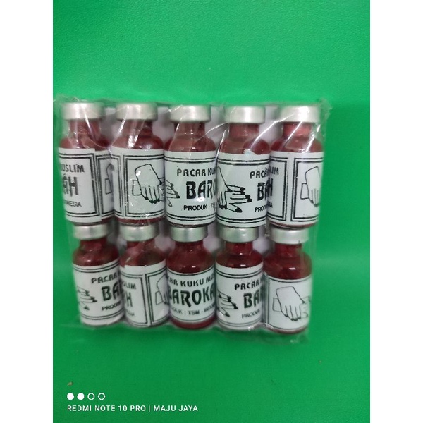 Pacar Kuku Muslim Isi 10 Pcs/Botol