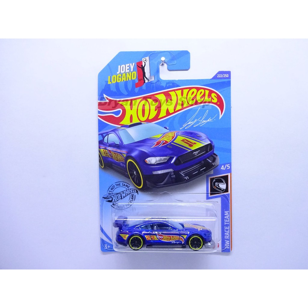 Hot Wheels Custom 18 Ford Mustang GT Biru Tampo Hot Wheels